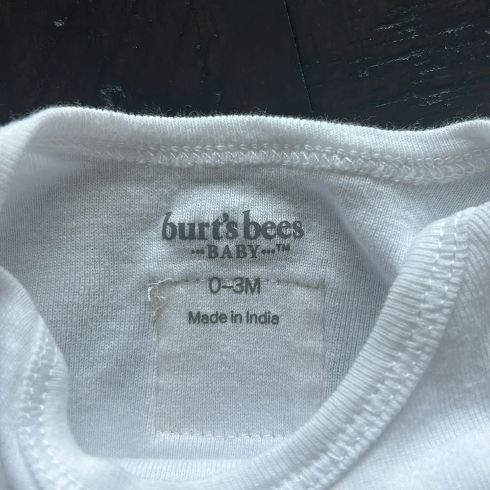 White Long Sleeve Baby Onesie - Picture 3 of 4